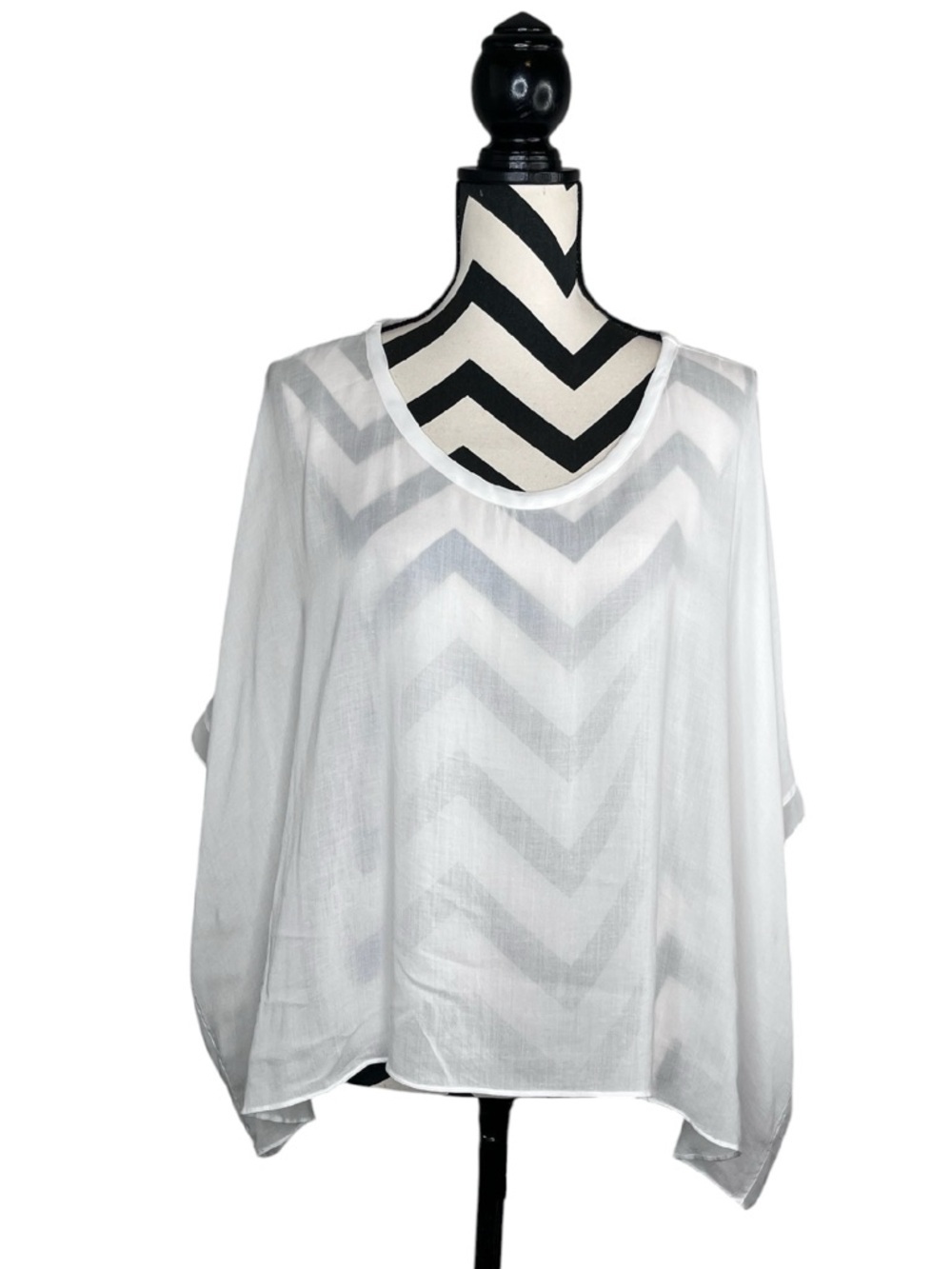Helmut Lang Sz S Boat Neck Sheer Relaxed Oversized Minimalist Tunic Top